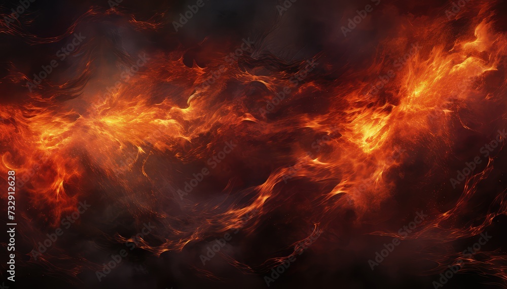 Charcoal for Barbecue Background With Flames Charcoal for Barbecue Background With Flames