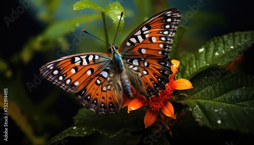 closeup shot of a beautiful butterfly