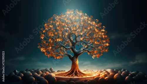 tree of life sacred symbol individuality prosperity photo