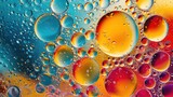 Dive into the mesmerizing details of an oily surface through a captivating macro photograph. Ai Generated.