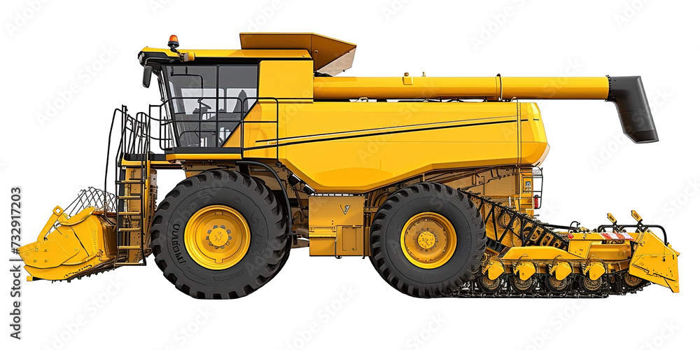 Obraz premium Combine harvester Isolated