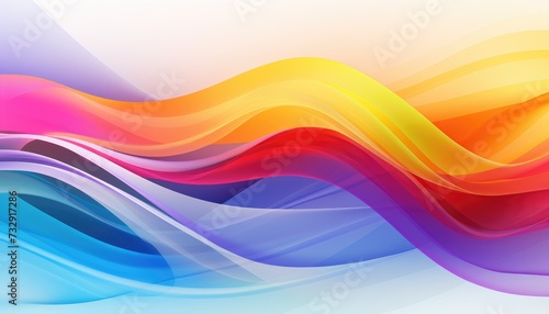 Wave line flowing rainbow color hd background