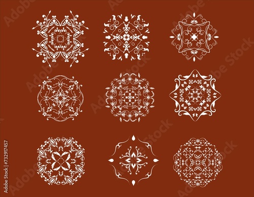 border decoration design elements, Decorative Seamless Border Design.