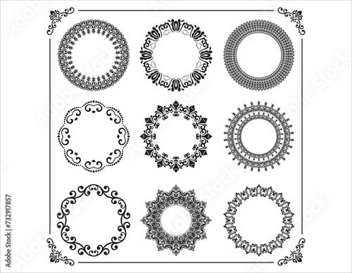 border decoration design elements, Decorative Seamless Border Design.