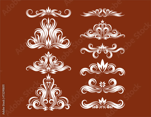 border decoration design elements, Decorative Seamless Border Design.
