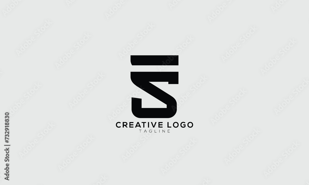 FS SF Abstract initial monogram letter alphabet logo design FS SF Abstract initial monogram letter alphabet logo design