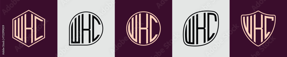 Creative simple Initial Monogram WKC Logo Designs. Creative simple Initial Monogram WKC Logo Designs.