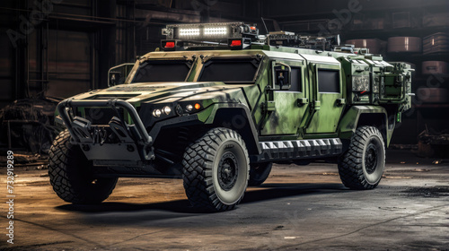 Light Green and Black Armored Vehicle  A Veatile Urbanpecial Forc set