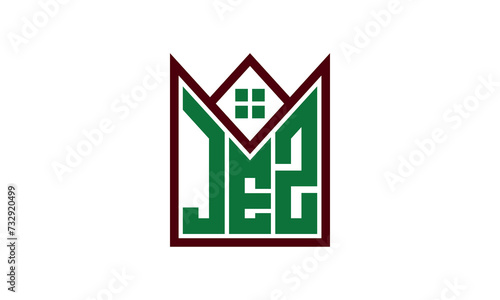 JEZ initial letter real estate builders logo design vector. construction ,housing, home marker, property, building, apartment, flat, compartment, business, corporate, house rent, rental, commercial