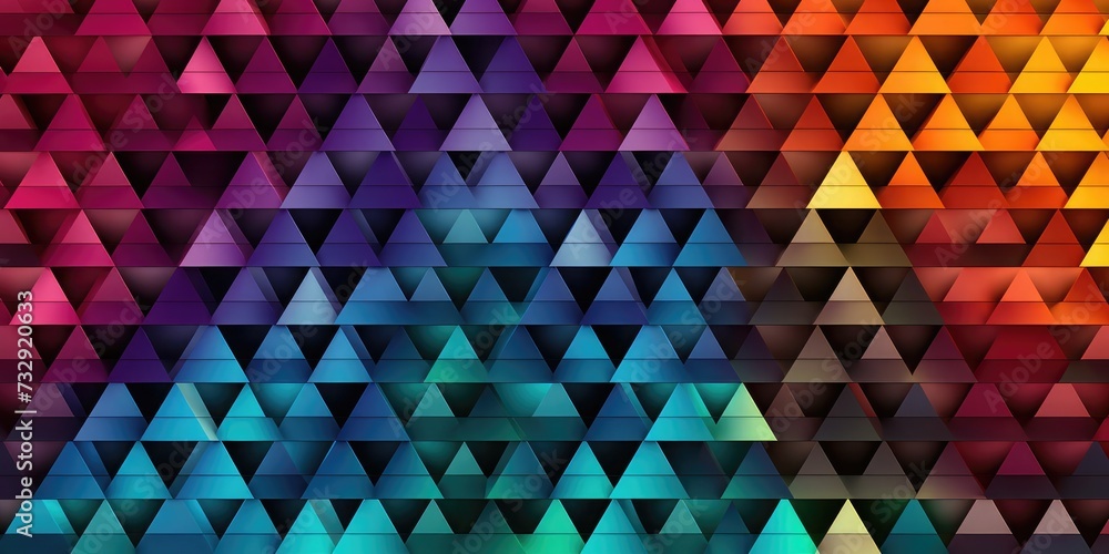 Auto stereograms of triangles 