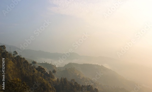 Sunrise in the mountains