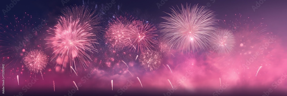 Fototapeta premium Happy new year background banner panorama greeting card