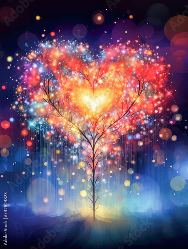 Illuminating love, joy, and positive
