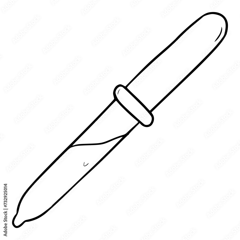 eyedropper illustration hand drawn outline isolated vector eyedropper illustration hand drawn outline isolated vector