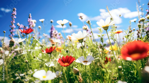 Wildflowe and Pollinato: A Colorful Image photo