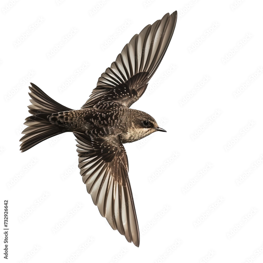 Obraz premium Swift Flying Isolated