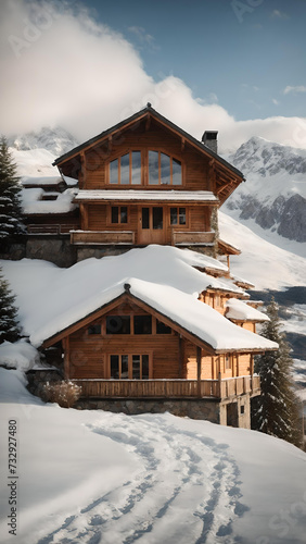 Dreamy Wooden Cottage in the mountains in Alaska