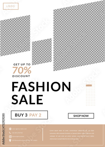 Fashion Flyer Template Design Brochure, Annual Report, Magazine, Poster