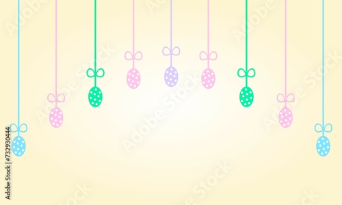 Easter background with egg
