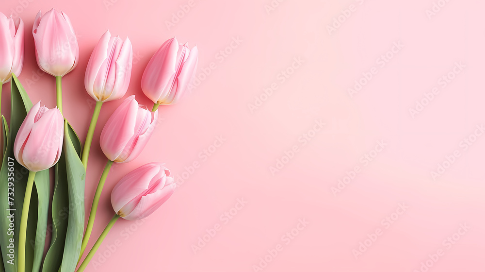 Women's Day, Valentine's Day, Mother's Day background concept, empty floral background with copy space Women's Day, Valentine's Day, Mother's Day background concept, empty floral background with copy space