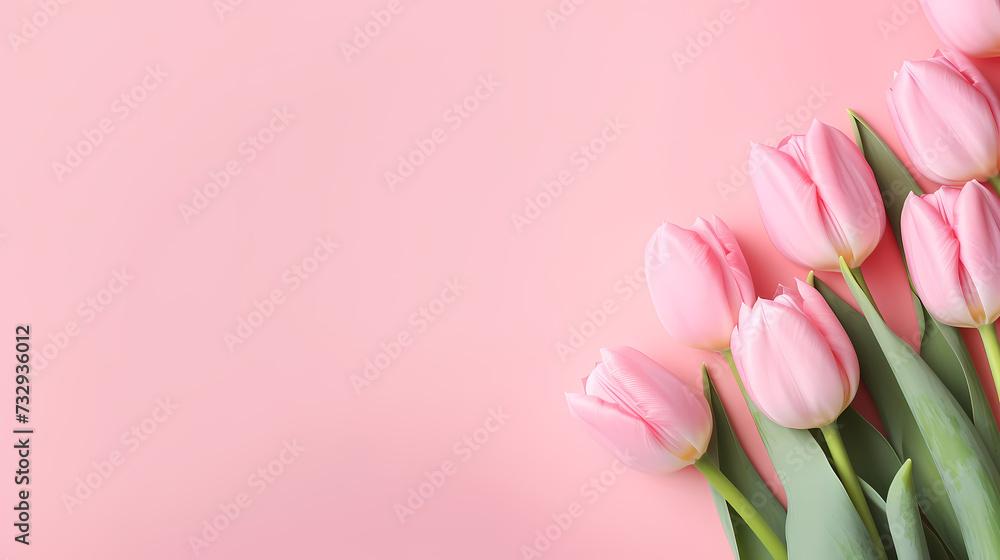 Women's Day, Valentine's Day, Mother's Day background concept, empty floral background with copy space Women's Day, Valentine's Day, Mother's Day background concept, empty floral background with copy space