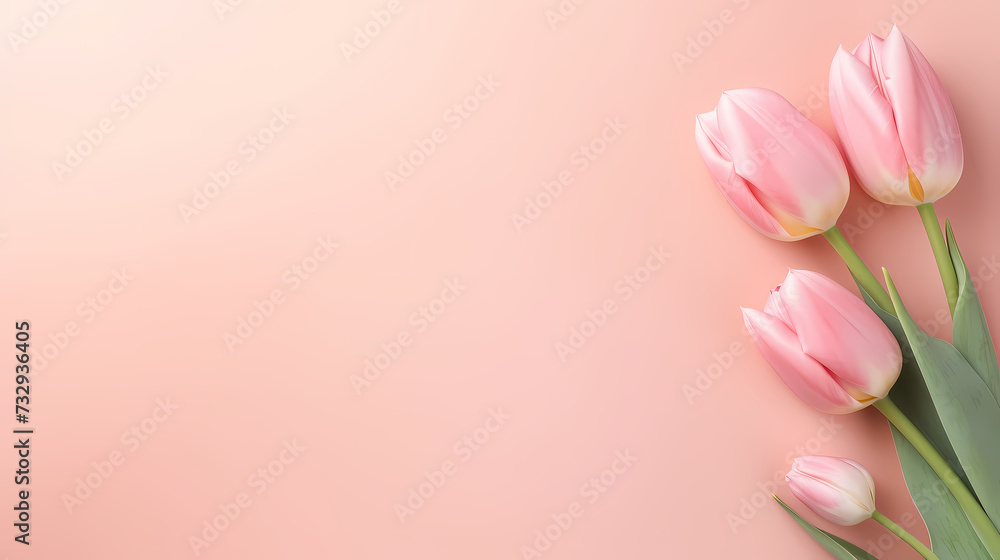 Women's Day, Valentine's Day, Mother's Day background concept, empty floral background with copy space Women's Day, Valentine's Day, Mother's Day background concept, empty floral background with copy space