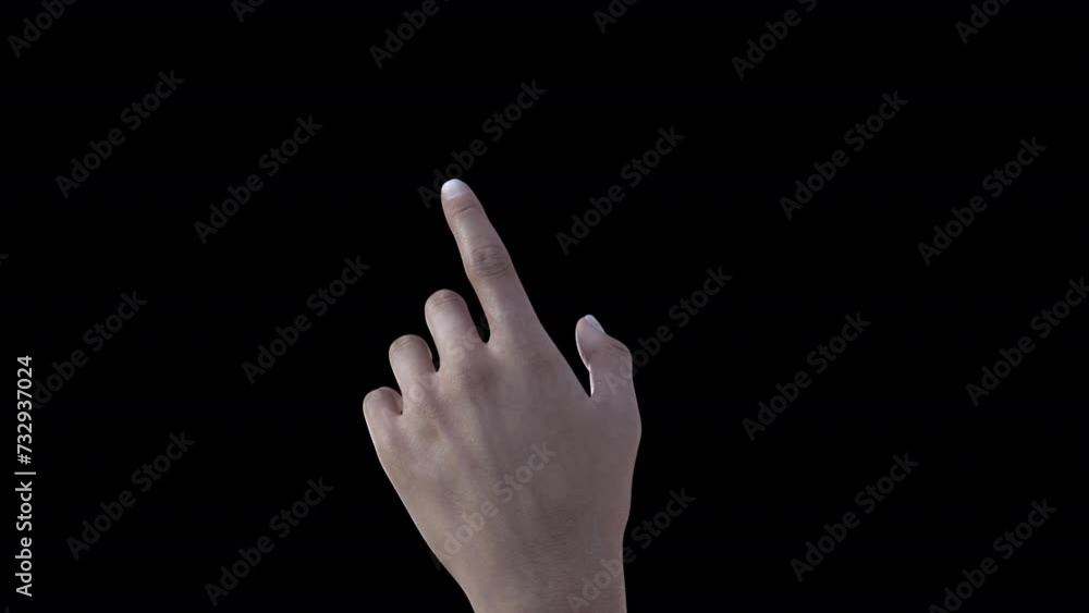 3D hand point at something 3D hand point at something
