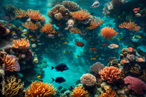 coral reef in the sea © Hamza