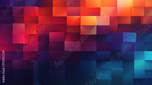 color gradient background with geometric elements, generative ai,