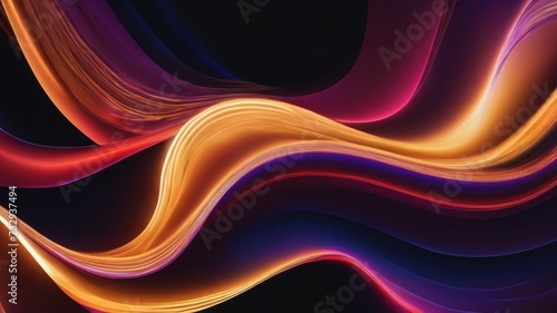 Abstract background with glowing lines, Abstract colorful background with lines, Colorful wavy lines wallpaper, Abstract wave lines background,