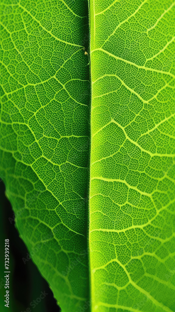 Obraz premium green leaf macro