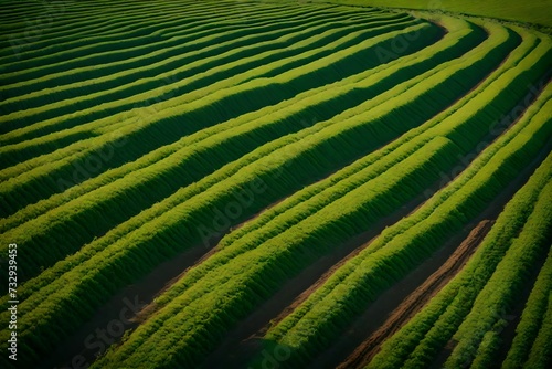 green rice field