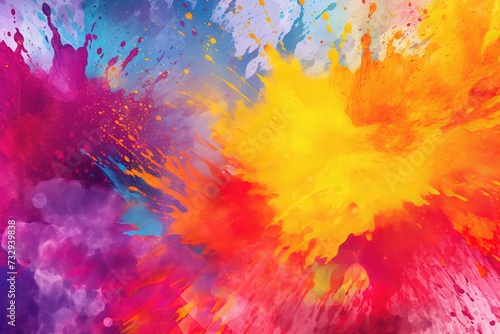 Celebrating Holi's Vibrant Traditions. A Celebration of Vibrant Colors, Joyful Dance, Traditional Music, and Community Unity, Bringing Renewal, Happiness, and Love in a Festival of Life and Laughter.