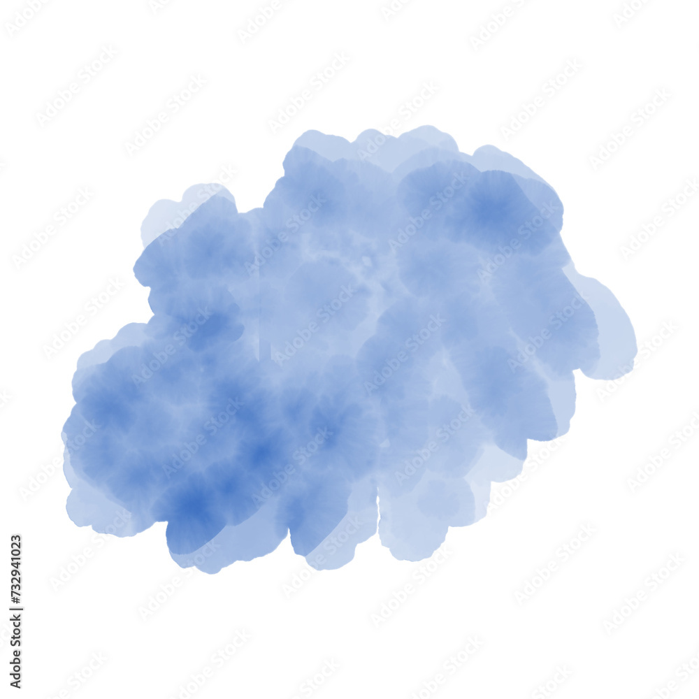 Blue abstract watercolor brush background. Blue abstract watercolor brush background.