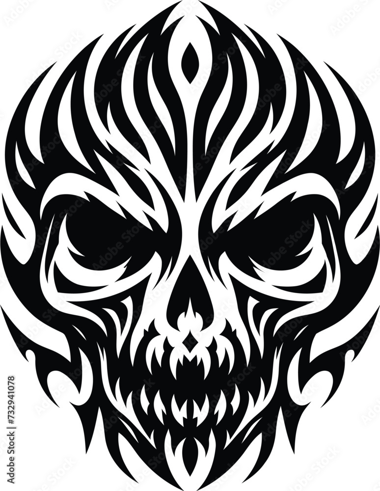 modern tribal tattoo skulls, abstract line art of mythological creatures, fantasy, minimalist contour. Vector
modern tribal tattoo skulls, abstract line art of mythological creatures, fantasy, minimalist contour. Vector