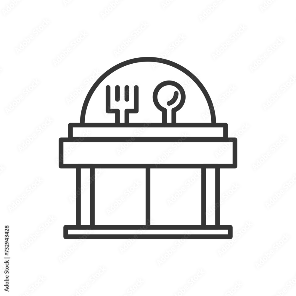restaurant outline icon pixel perfect for website or mobile app restaurant outline icon pixel perfect for website or mobile app