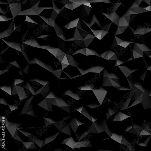 Abstract triangle Low Polygon background wallpaper texture 3d render 