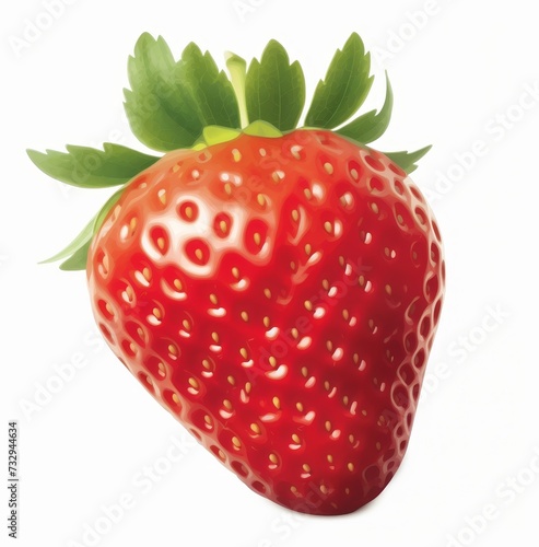 Fresh Strawberry isolated on transparent or white background
