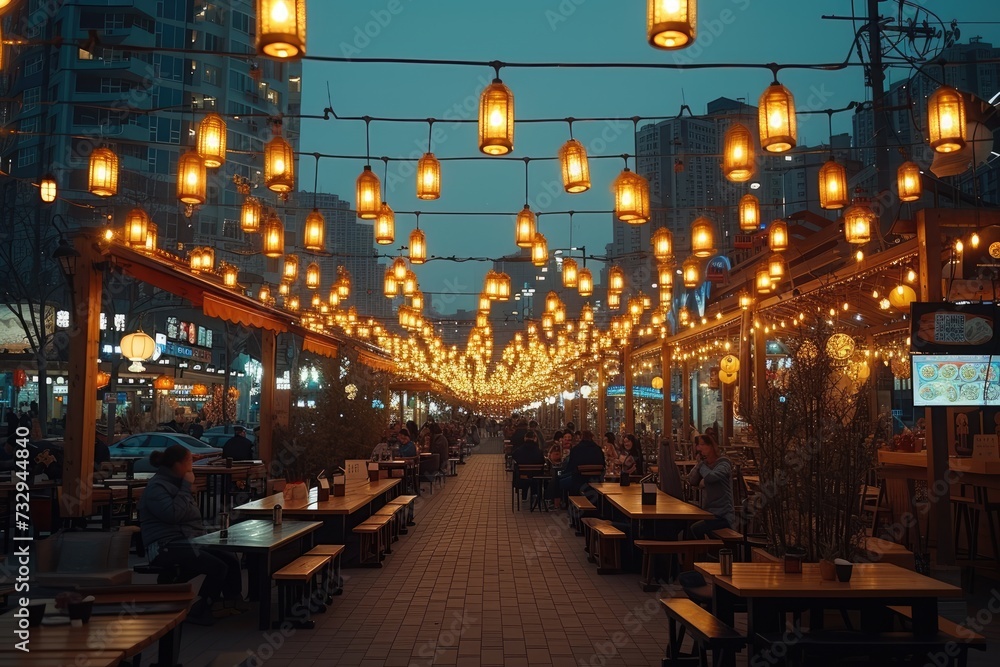 Fototapeta premium chinese spring festival atmosphere professional photography