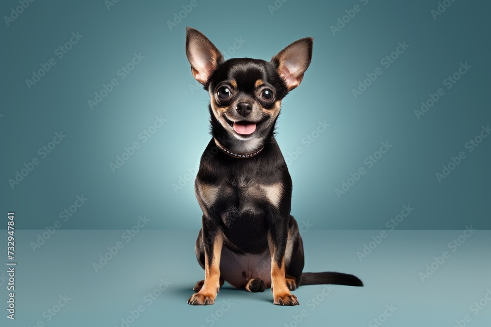 Studio shot of a funny face dog on an isolated background, a Pet dog looking at camera, front view portrait, one animal. Pet care and animals concept. Ai generated Studio shot of a funny face dog on an isolated background, a Pet dog looking at camera, front view portrait, one animal. Pet care and animals concept. Ai generated