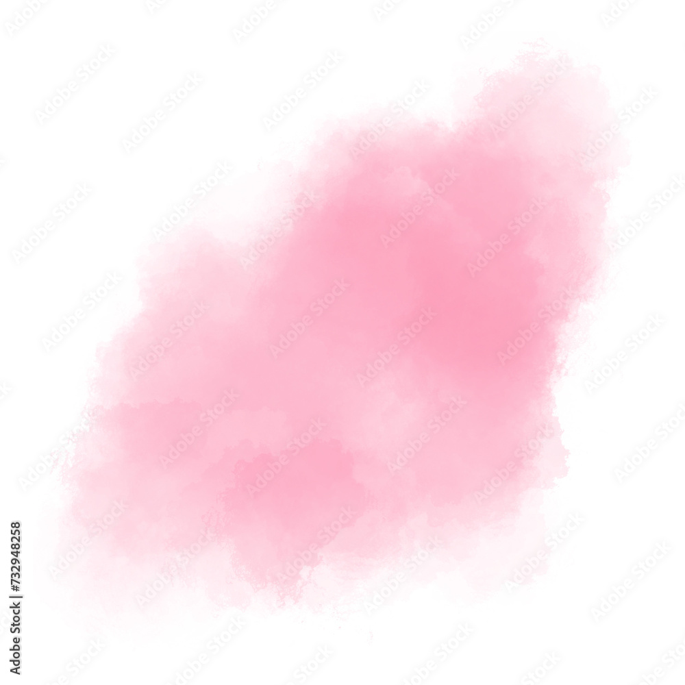 Pink abstract watercolor brush background.