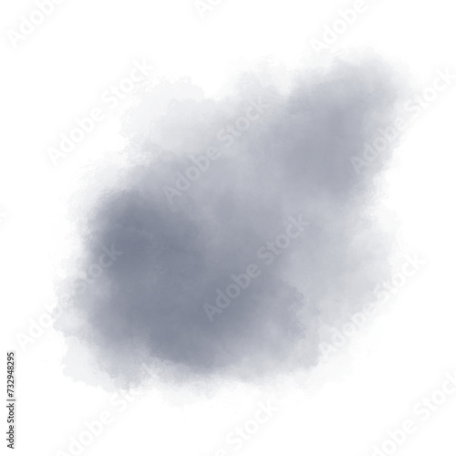 grey abstract watercolor brush background.