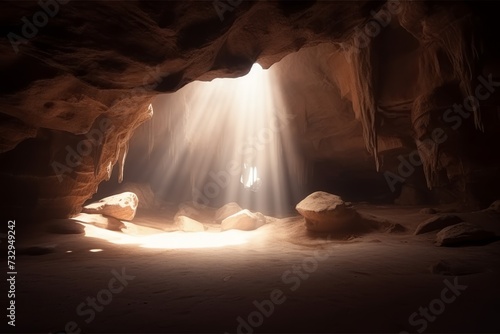 Ray of light at Cave