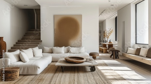 Contemporary Interior with Artistic Statement"