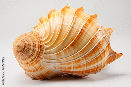Big Sea shell on white background