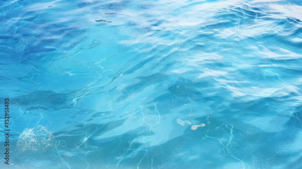 Tranquil waves in the middle of the sea Tranquil waves in the middle of the sea