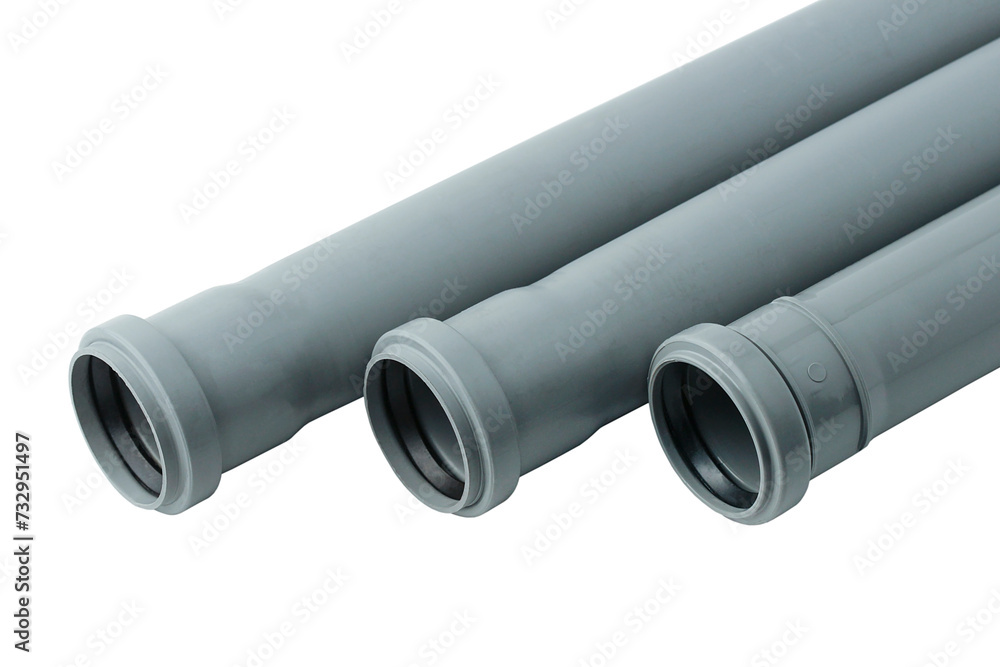 Fototapeta premium Plastic sewer pipes