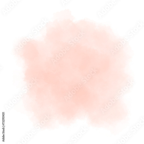 orange abstract watercolor brush background.