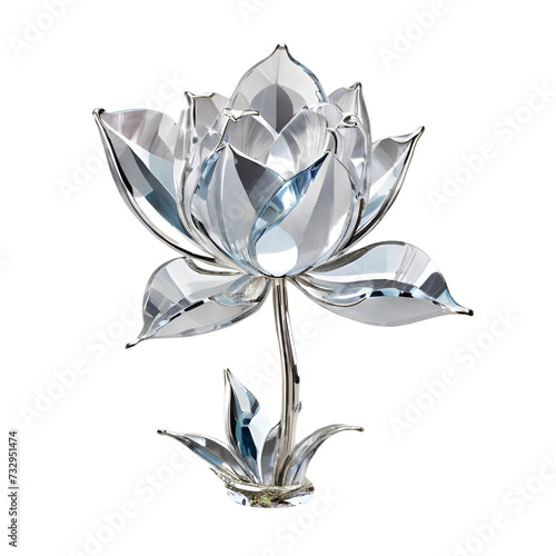 Beautiful tulip crystal illustration png. #732951474