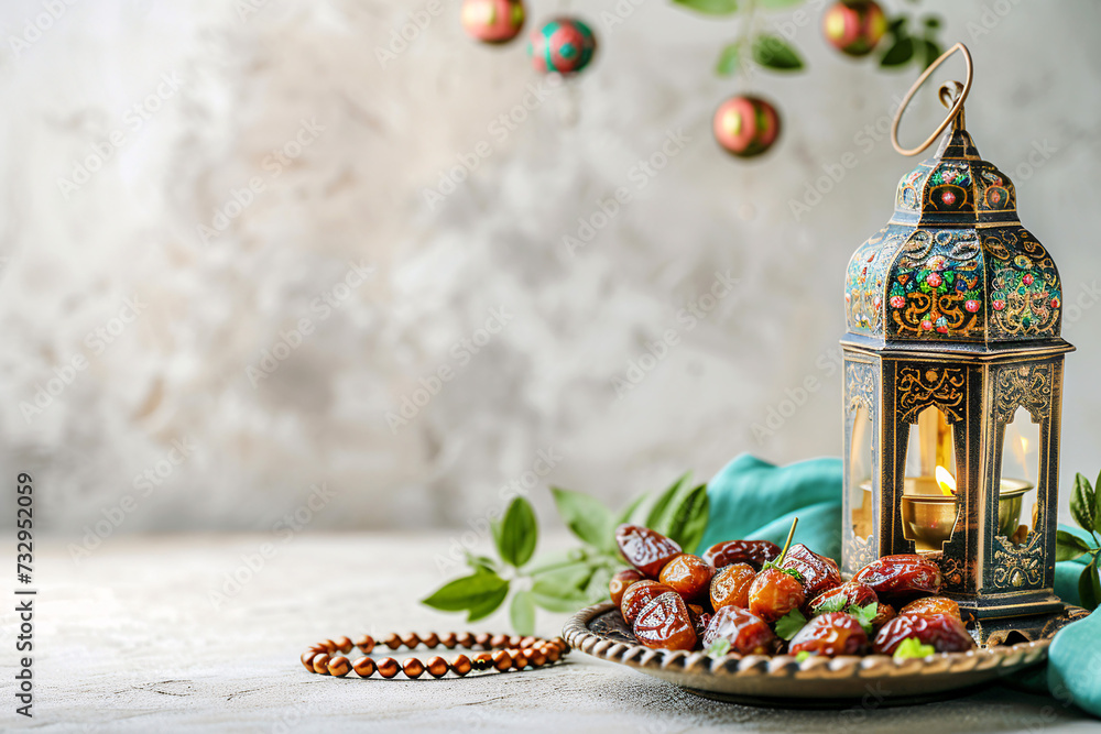 Fototapeta premium ramadan Kareem, Ramadan crescent moon, Eid Mubarak Islamic festival social media banner and Eid Mubarak Post Template, islam